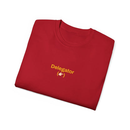 "Delegator" Couples Shirt [Female T-shirt - Red]