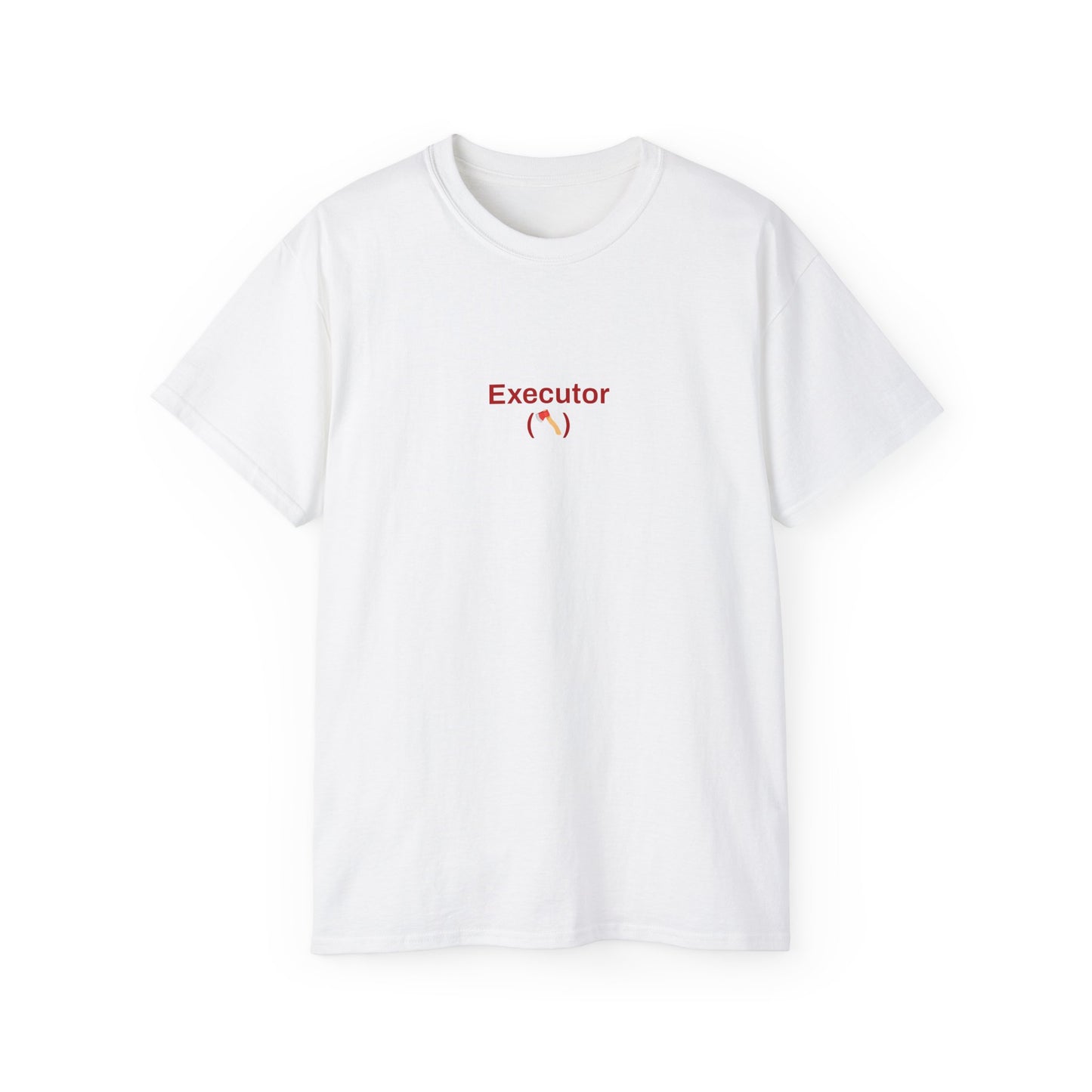 "Executor" Couples Shirt [Male T-shirt - White]