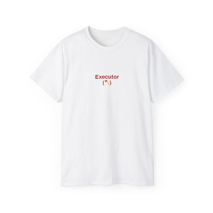 "Executor" Couples Shirt [Male T-shirt - White]