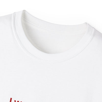 "I wanna die" Couples Shirts [Male T-shirt - White]