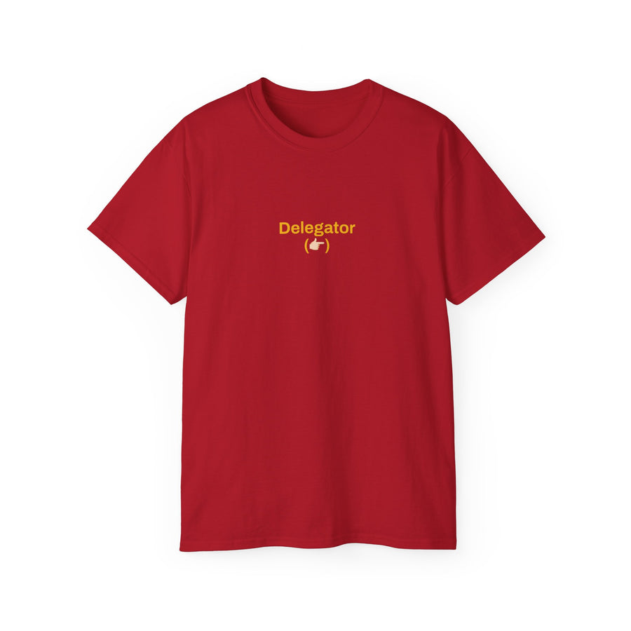 "Delegator" Couples Shirt [Female T-shirt - Red]