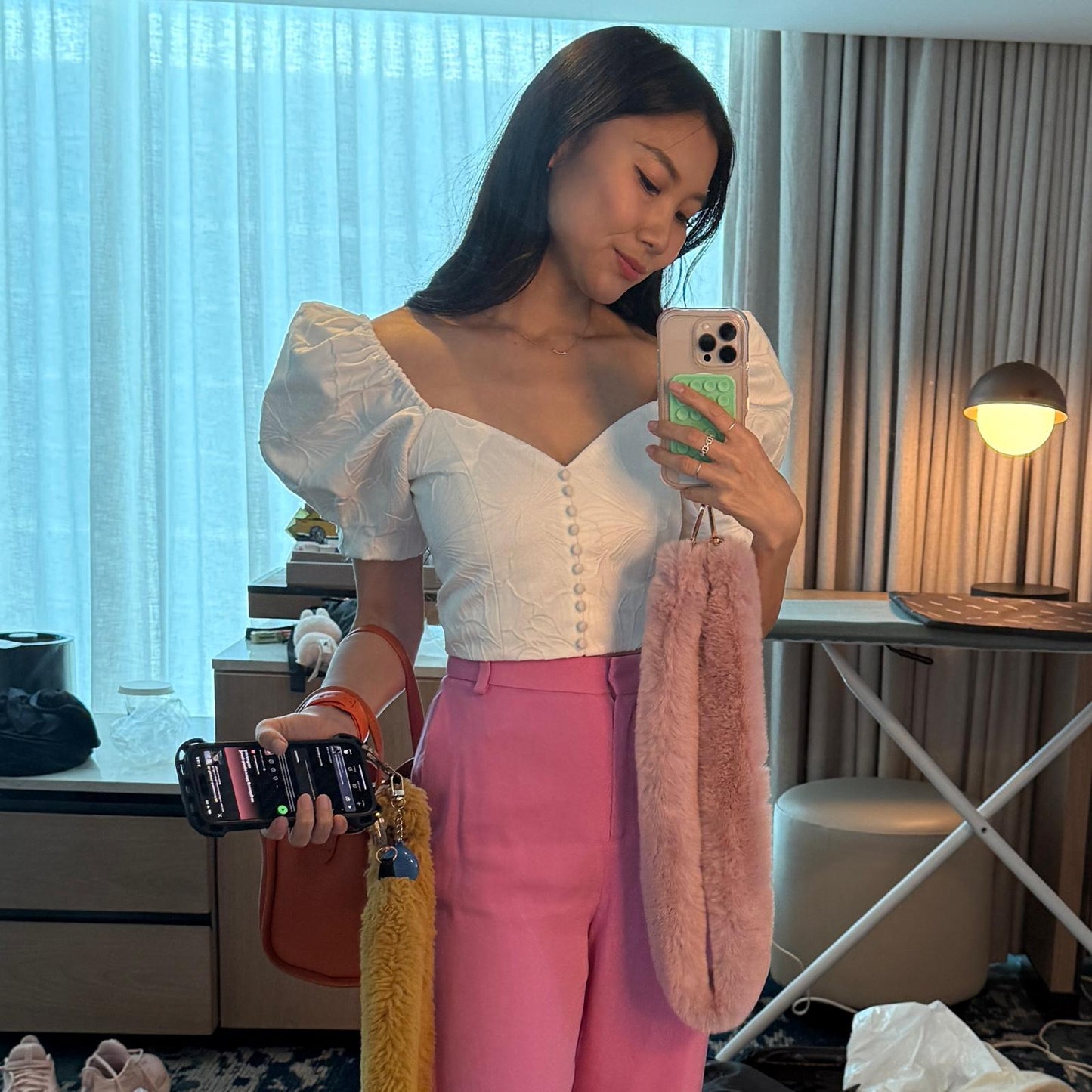 TheOneShu Furry Phone Strap Accessory + Universal Phone Clip