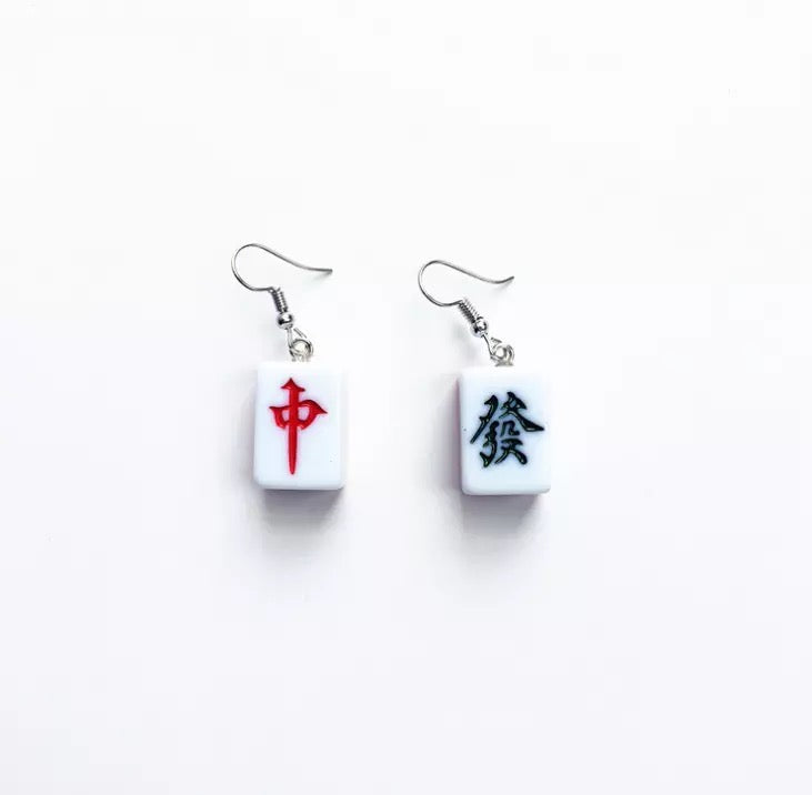 Mahjong Earrings